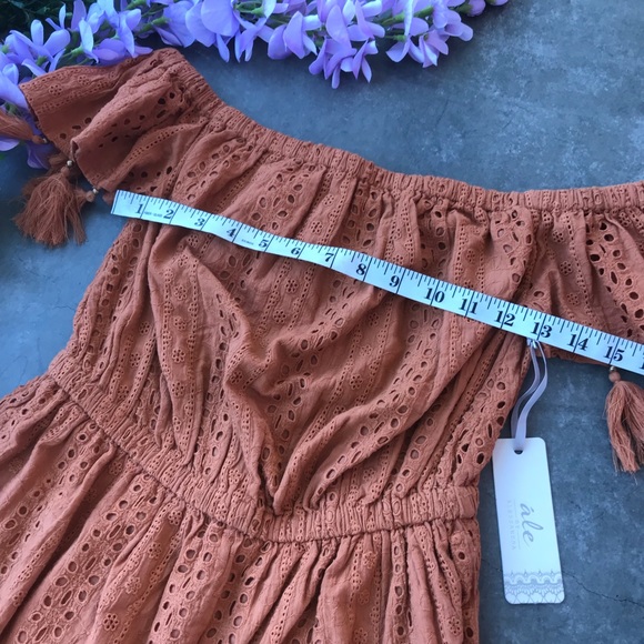 NEW Revolve ale by Alessandra eyelet Romper Small - Picture 4 of 7